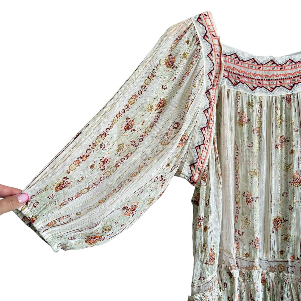 Free People Magic Dance Magic Embroidered Tunic Top Size XS - Picture 6 of 8